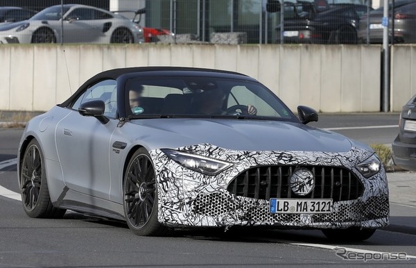 メルセデスAMG SL 改良新型のプロトタイプ