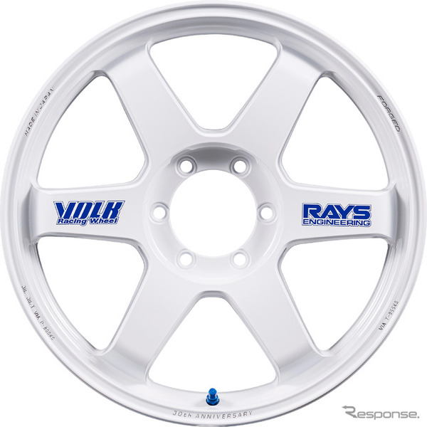 VOLK RACING TE37 Ultra LARGE P.C.D. 30th ANNIVERSARY STICKER Ver.（ホワイト）
