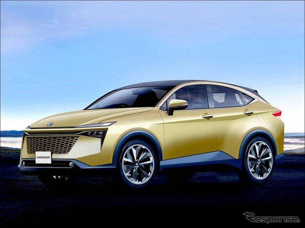 トヨタ ハリアー 改良新型の予想CG
