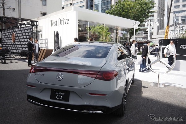 メルセデスベンツ CLA 新型（写真はBEV仕様。Mercedes-Benz Studio Tokyo）