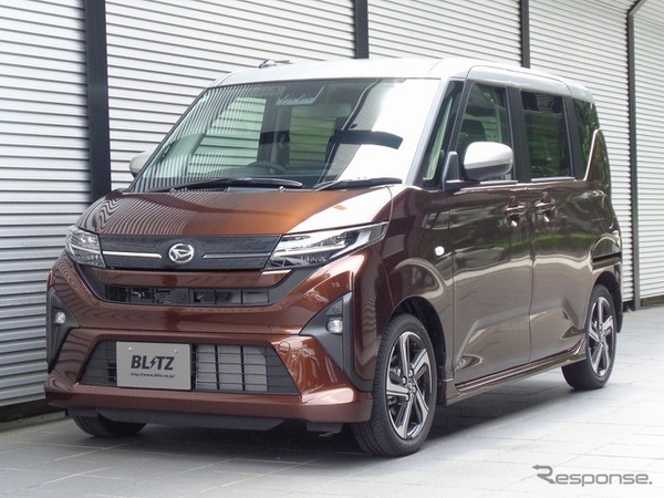 ブリッツ DAMPER ZZ-R　ダイハツ・ムーヴ装着例（基準車高：フロント 25mmダウン / リア 30mmダウン）