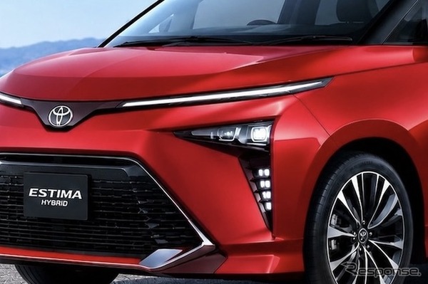 トヨタ エスティマ 次期型の予想CG