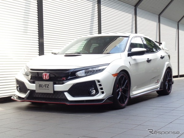 ブリッツ DAMPER ZZ-R A　FK8シビックタイプR装着例（フロント：21mmダウン / リア：23mmダウン）