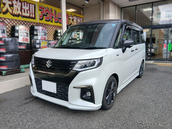 テイン フレックスZ　ソリオ装着例（フロント 35mmダウン / リア 45mmダウン）