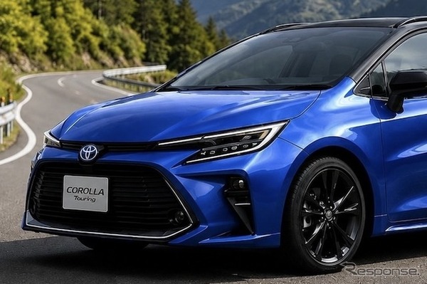 トヨタ カローラツーリング 次期型の予想CG