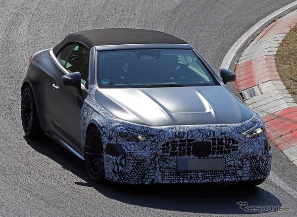 メルセデスAMG CLE53カブリオレ 改良新型のプロトタイプ