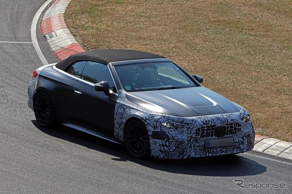 メルセデスAMG CLE53カブリオレ 改良新型のプロトタイプ