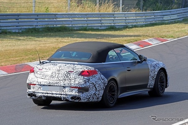 メルセデスAMG CLE53カブリオレ 改良新型のプロトタイプ