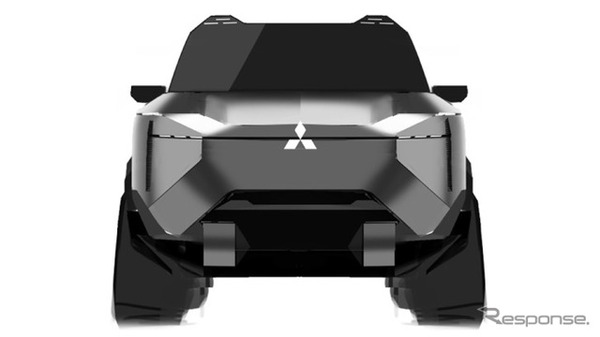 三菱 パジェロ 新型のエクステリアデザインスケッチ
