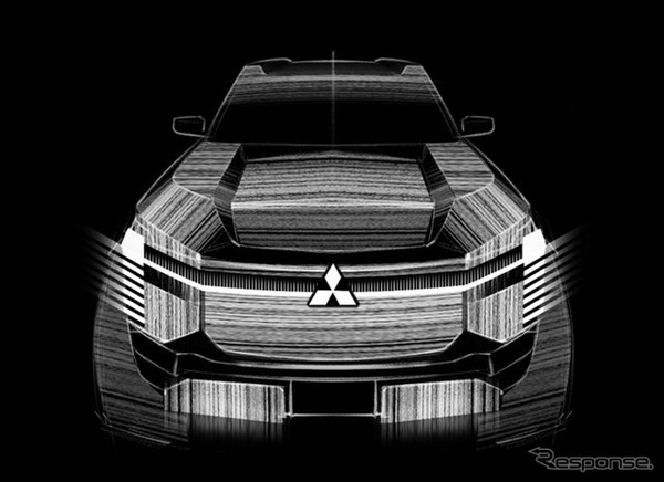 三菱 パジェロ 新型のエクステリアデザインスケッチ