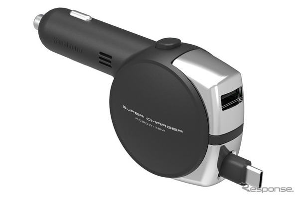 Kashimura・DC充電器 リール PD30W＋18W Type-C（DC-070）