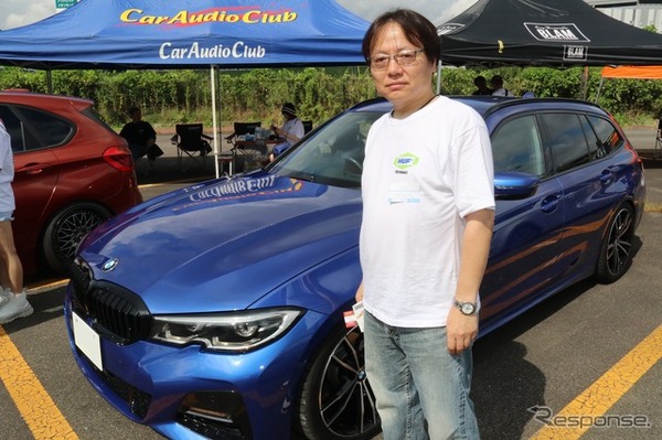 カーオーディオクラブデモカー BMW 3シリーズ ツーリングを試聴したミントさん