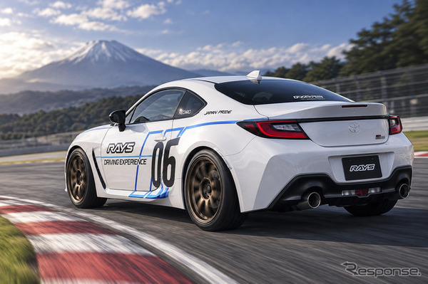 RAYS製ホイールと純正ホイールの比較試乗をGR86で実施予定