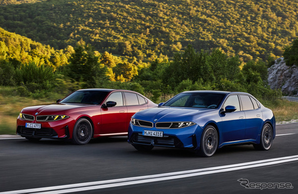 BMW 3シリーズ 新型（左）とi3（右）