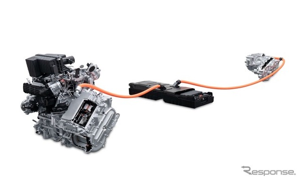 第3世代 e-POWERパワートレインの仕組みを紹介するカットモデル