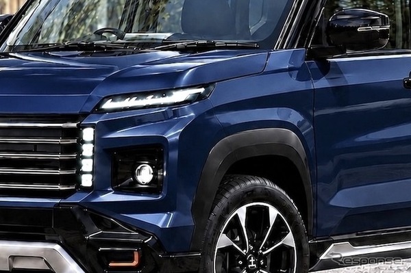 トヨタ RAV4 対抗、三菱SUVの予想CG