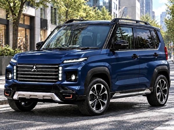 トヨタ RAV4 対抗、三菱SUVの予想CG