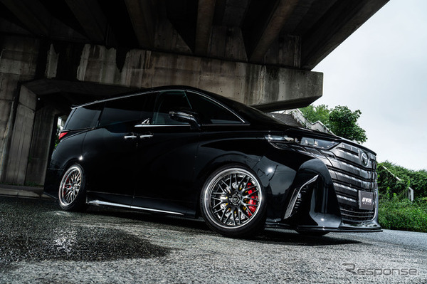 WORK LANVEC LMX（グリミットブラック／バフアルマイト） × TOYOTA アルファード