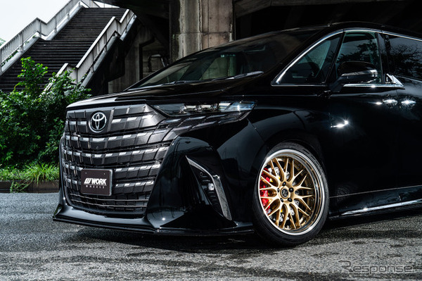 WORK LANVEC LMX（アンバーゴールド／バフアルマイト） × TOYOTA アルファード