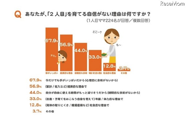 「２人目を育てる自信がない理由は何か」