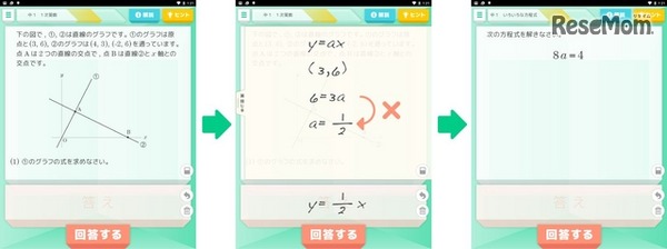 キュビナの出題画面イメージ
