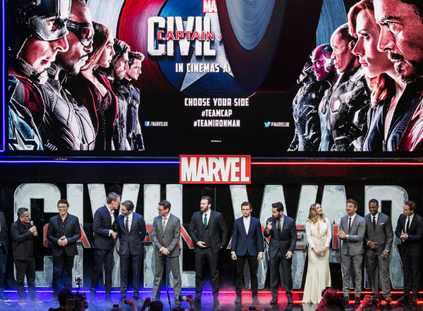 『シビル・ウォー／キャプテン・アメリカ』UKプレミア（C）2016 Marvel.