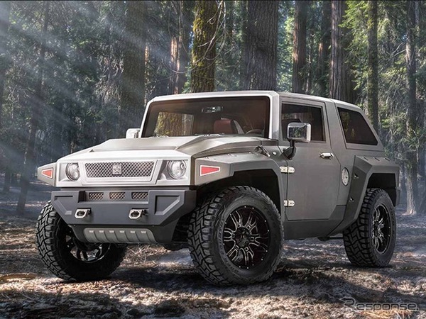 中国名「勇士 戦剣」ベース車である「Hummer HX」の面影が残る(ジョージ・パットンのホームページより)