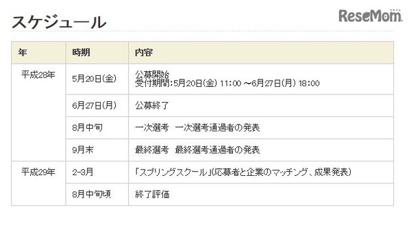 スケジュール