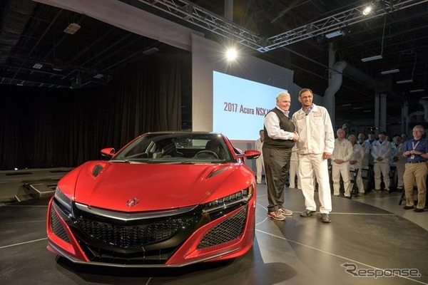 ホンダの米国オハイオ州メアリーズビル「パフォーマンス・マニュファクチャリング・センター」で量産が開始された新型アキュラ（ホンダ）NSX