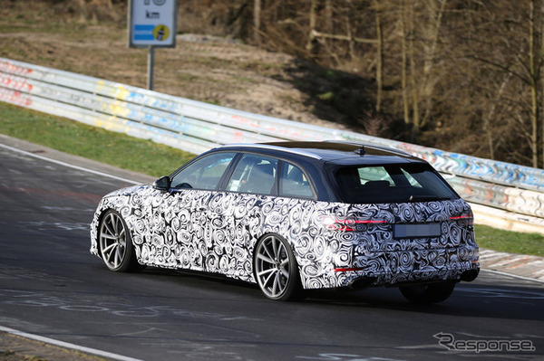 アウディ RS4アバント スクープ写真