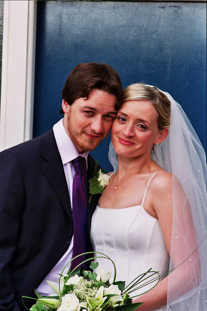 McAvoy and Anne-Marie's wedding photo.