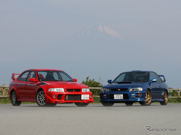 インプレッサWRXとランサーエボリューションVI