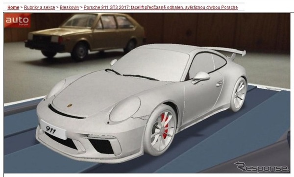 改良新型ポルシェ 911 GT3の姿をリークした『autoforum.cz』