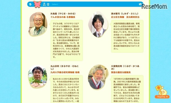 質問に答えてくれる先生（一部）