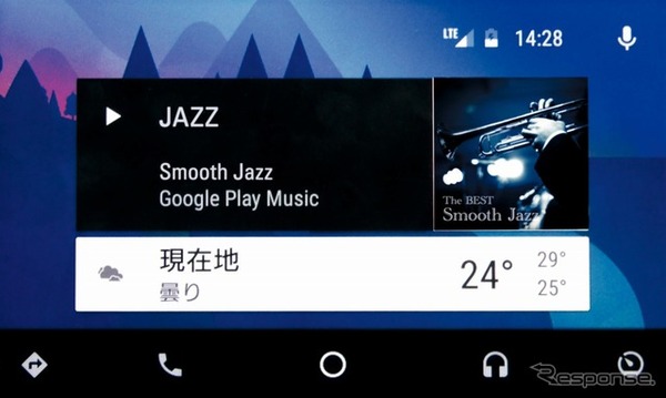 コネクティビティ機能 App-Connect Android Auto 画面