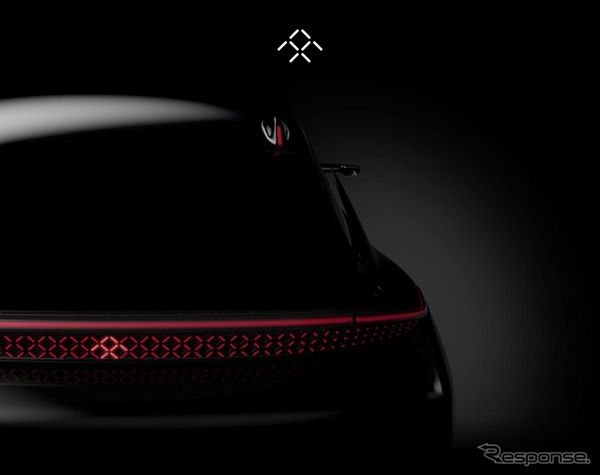 ファラデー・フューチャー社の新型EVの予告イメージ