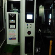 もっとも充電速度が速かった日産プリンス秋田横手支店の装置。ただし、同型の装置でももっと遅い拠点もあった。