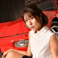 「外車王」イメージガールの立花サキ（輸入車オーナー会議）。