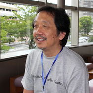 “アンティフォン”代表、松居邦彦氏。『第3回ハイエンドカーオーディオコンテスト』会場にて撮影。