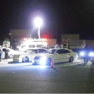 東北自動車道・佐野SAで深夜の街頭検査