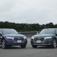 アウディQ5（左）とSQ5（右）
