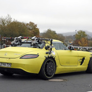 メルセデス初のEVスーパーカー 開発テスト車両 スクープ写真