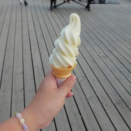 清里・清泉寮名物のソフトクリーム。ただし25年前とは風味が異なる。