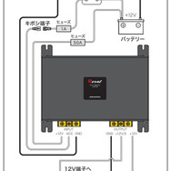 パワーレギュレーター AT-RX100 接続例