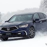 ホンダ レジェンド 新型（マイナーチェンジモデル）で豪雪の鷹栖試験場を走った