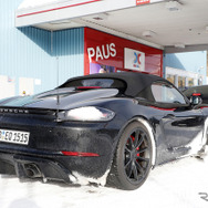 ポルシェ 718ボクスター スパイダー スクープ写真
