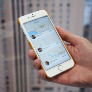 Uberの画面イメージ。「乗車記録」画面で、誰にいくら支払ったか確認できる