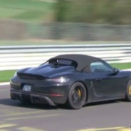 ポルシェ　718ボクスター　スパイダー　スクープ動画