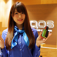 IQOS愛用者500万人突破記者発表＿IQOS「Motor Edition」や「イエローメンソール」（東京・銀座、2018年5月25日）