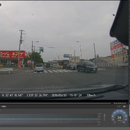 録画された映像をPC上で再生するビューアー画面